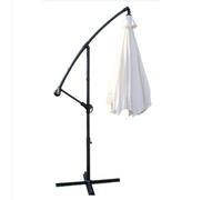 VERDELOOK Ombrellone a Braccio in Poliestere 3x3 m, Ecrù, per Giardino arredo Esterni