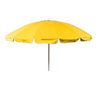 Ombrellone cm 240 antivento da spiaggia Grande con snodo per piscina giardino terrazzo balcone RESISTENTE CON 16 STECCHE (GIALLO)
