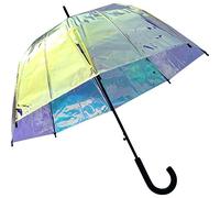 Ombrellone con campana automatica Shiny - trasparente colorato, multicolore, 85 cm, Paralume a campana