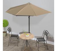 vidaXL Ombrellone da Balcone Palo in Alluminio Talpa 300x155 cm a Metà