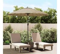 Ombrellone da Esterni con Palo in Alluminio 250 cm Grigio Talpa