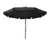 Ombrellone da Esterni con Palo in Legno 300 cm Antracite