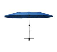 Ombrellone da Esterni Palo in Alluminio 460x270cm Blu