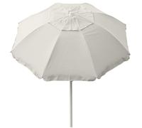 Ombrellone da Giardino Ø165 cm con Palo Ø32 mm in Acciaio Maffei Asia Ecrù