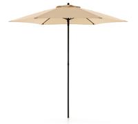 Ombrellone da Giardino Ø2,4 m Palo Ø32 mm in Ferro Telo in Poliestere Garden Ecrù