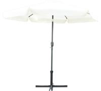 Ombrellone da Giardino 2,7 mt Alluminio/Poliestere Bianco LIF