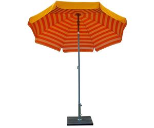 Ombrellone da Giardino Ø2 m Palo Ø33 mm in Acciaio Maffei Venezia Duplex Giallo/Bianco e Giallo