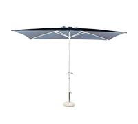 OMBRELLONE PARASOLE GIARDINO ALLUMINIO TELO 2X3 GRIGIO ANTIVENTO MOD. POLY ECO