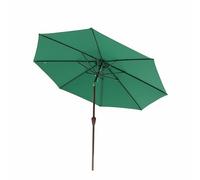 Ombrellone da Giardino 270 cm Ombrellone da Esterno Protezione UV Impermeabile con Inclinazione e Manovella per Patio Balcone Piscina Spiaggia(Green)