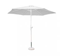 Ombrellone da Giardino Ø3 m Palo Ø48 mm Poly Eco in Acciaio Bianco