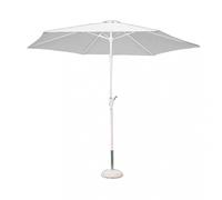 Ombrellone da Giardino Ø3 m Palo Ø48 mm Poly Eco in Acciaio Bianco