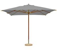 Ombrellone da Giardino 3x3m Palo Ø48 mm in Legno e Poliestere Grigio