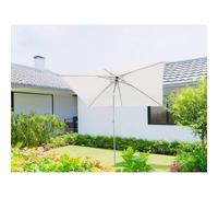 Ombrellone da giardino a palo centrale Arkansas 2x3 m H 2,5 m bianco Bianco