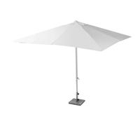 Ombrellone da giardino a palo centrale Michigan 2x3 h2,43 m bianco Bianco