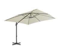 Ombrellone da giardino a sbalzo con palo in alluminio 300x300 cm Sabbia