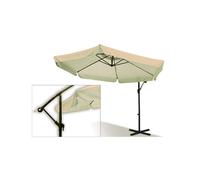 Ombrellone Da Giardino A Sbalzo Tondo Ecru 183X28X14 D.3 Metri - Biacchi Ettore