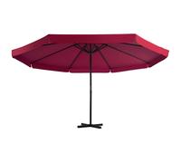 Ombrellone da Giardino con Base Portatile Rosso