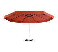 Ombrellone da Giardino con Base Portatile Terracotta