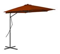 Ombrellone da Giardino con Palo in Acciaio Terracotta 300x230cm