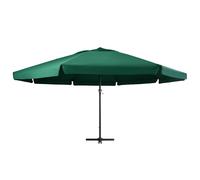 Ombrellone da Giardino con Palo in Alluminio 600 cm Verde