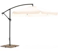 Ombrellone da Giardino Decentrato Ø3m con frangia Ecrù