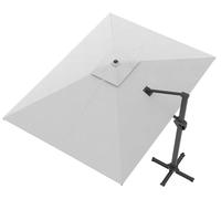 Ombrellone da Giardino Decentrato 3x4m in Alluminio Telo in Poliestere Mosini Blues Grigio e Bianco