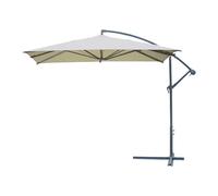 Ombrellone da Giardino Decentrato a Braccio LIF- Telo Poliestere 3x3 mt Stabilità e Design Elegante per Spazio Esterno, Ombrello Facile Montaggio e Trasporto, Ideale per Giardini, Terrazze e Patio