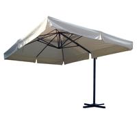 Ombrellone da Giardino Decentrato in Alluminio 3x3m Morel Sbalzo Ecrù