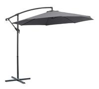 Ombrellone da Giardino Decentrato Inclinabile da esterno 3x3x2,5mt Grigio 816