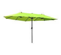 Ombrellone da Giardino Doppio 460x270x240 cm in Acciaio e Poliestere Verde