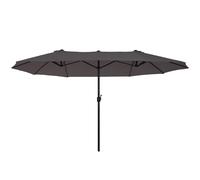 Ombrellone da Giardino Doppio Tetto 4,6x2,7 m Roland Grigio