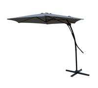 Ombrellone da giardino Easy push-up ombrellone semaforo antracite + base a cr...