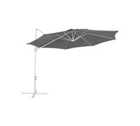 Ombrellone da giardino grigio scuro e bianco ø 300 cm Savona II