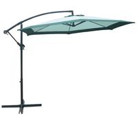 Ombrellone da giardino in alluminio tondo 300 cm orientabile colore Sabbia e Giada