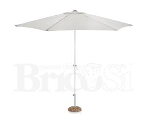 Ombrellone da giardino in alluminio tondo con palo centrale 3 mt Garden Grigio