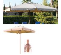 Ombrellone Da Giardino Legno Palo Centrale 48 Mm 3x4 Island 8 Stecche