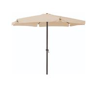 GARDEN FRIEND - OMBRELLONE Ø 3 X 2,4 H MT. TONDO CON MANOVELLA BIANCO O850003