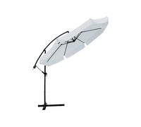 Linea Garden Friend Ombrellone ø 3 mt x 3h mt braccio laterale Struttura in acciaio Inclinabile in diverse posizioni, Con manovella Copertura in poliestere 160 gr/m² colore bianco