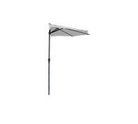 GARDEN FRIEND Ombrellone Half Grigio Diametro 2.7 m