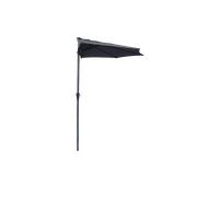 GARDEN FRIEND Ombrellone Half Antracite Diametro 2.7 m