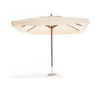 Ombrellone in legno da giardino esterno 3x2 mt con palo centrale OASIS