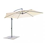 Ombrellone da Giardino P/L 3 X 3 Poliestere Alluminio Beige OM806147 DecHome