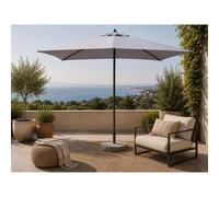 Ombrellone da giardino palo centrale Garden Friend Push Up 2x3 m grigio Grigio