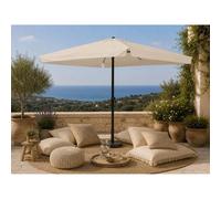 Ombrellone da giardino palo centrale Garden Friend Quadro 3x3 m ecrù Ecrù