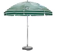 Ombrellone Da Giardino Parasole Per Apertura Chiusura Esterno Terrazzo Balcone Piscina Tondo In Regolabile Impermeabile, 8 Stecche 2M 220cm 2.5M, Senza Baseo(Verde,1.75m-5.7ft/With Base)
