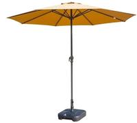 Ombrellone da giardino/patio da 9' con manovella, perfetto for cortili esterni, spiaggia, eventi commerciali, mercati, ombrellone da giardino impermeabile a bordo piscina