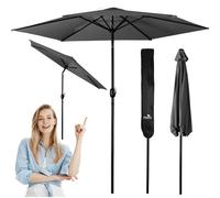 Ombrellone da giardino pieghevole 6 segmenti 300 cm con copertura Plonos PL-884