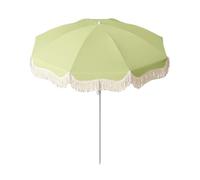 Ombrellone Da Giardino Portatile Con Nappa, Ombrellone Da Spiaggia Con Nappa Da 1,8M, Protezione UV UPF50+ Impermeabile, 8 Stecche In Fibra Di Vetro, Ombrellone Da Esterno Resistente Al Vento(Green)