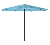 OMBRELLONE DA GIARDINO VIDAXL Con Palo In Acciaio Blu 324x324x247 cm