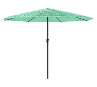 Ombrellone Giardino con Palo in Acciaio Verde 324x324x247 cm